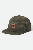 Unisex Journey Performance Snapback in the color Olive Tiger Camo - Front Product View