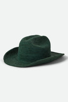 Women's Odessa Straw Packable Cowboy Hat in the color Primal Green - Front Product View