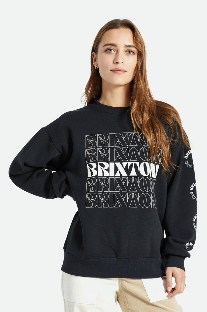 Brixton Retro Femme Crew - Black