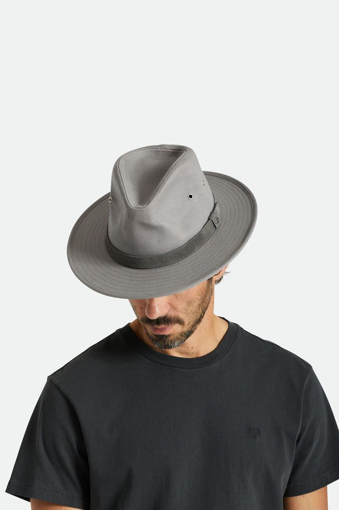 Brixton Messer Utility Adventure Fedora - Grey