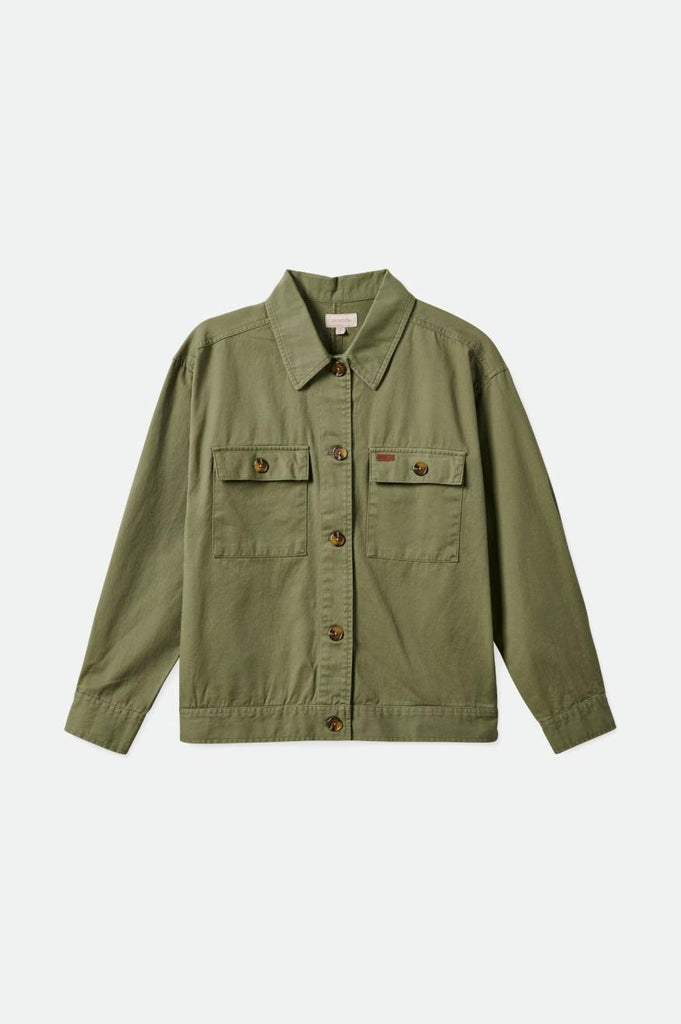 Brixton Stark Trucker Jacket - Olive Surplus