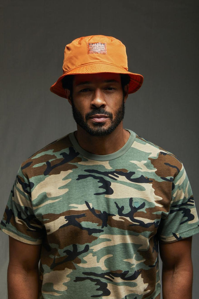 Brixton Vintage Nylon Packable Bucket Hat - Paradise Orange