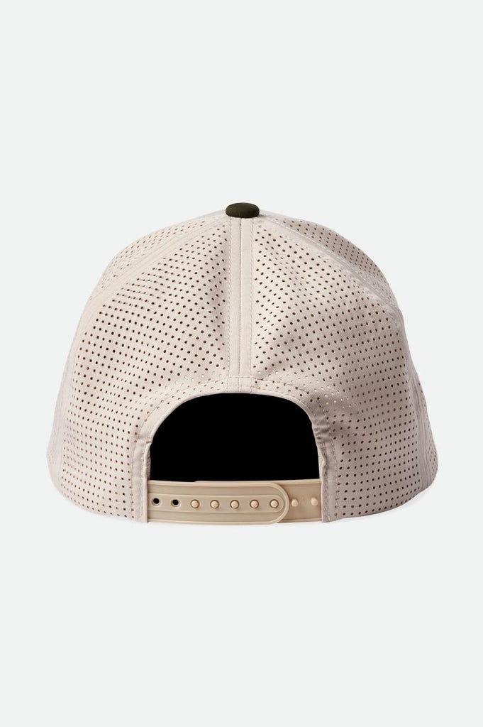 Brixton Crest Netplus MP Snapback - Whitecap/Olive Surplus