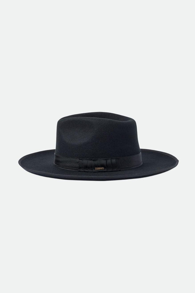 Brixton Unisex Reno Fedora - Black/Black | Extra Shot