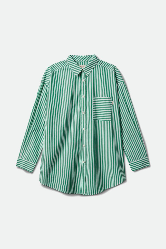 Brixton Sidney Oversized L/S Woven - Leprechaun