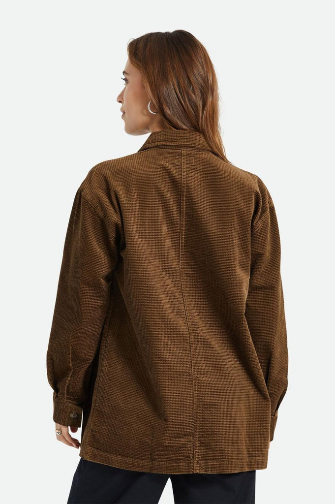 Brixton Dundee Corduroy Overshirt - Desert Palm