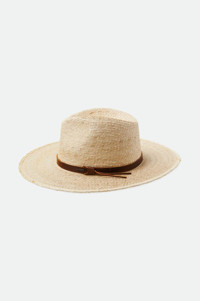 Brixton Unisex Field Proper Straw Hat - Natural/Brown | Extra Shot