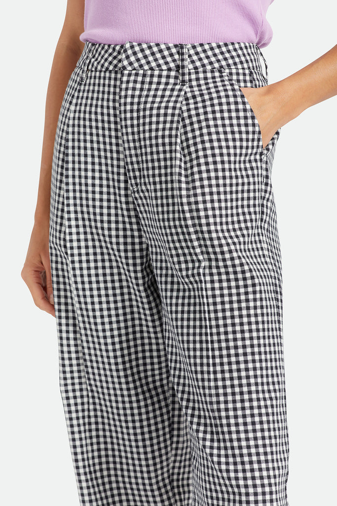 Brixton Victory Trouser Pant - Black Gingham