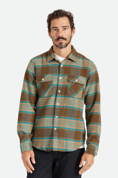 Bowery L/S Flannel - Mojave/Heather Grey/Desert Palm