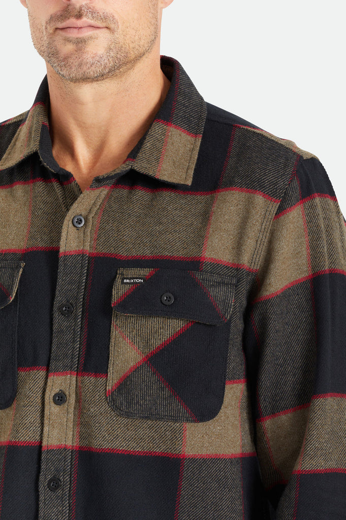 Men's Lifestyle 1 | Bowery L/S Flannel - Heather Grey/Charcoal