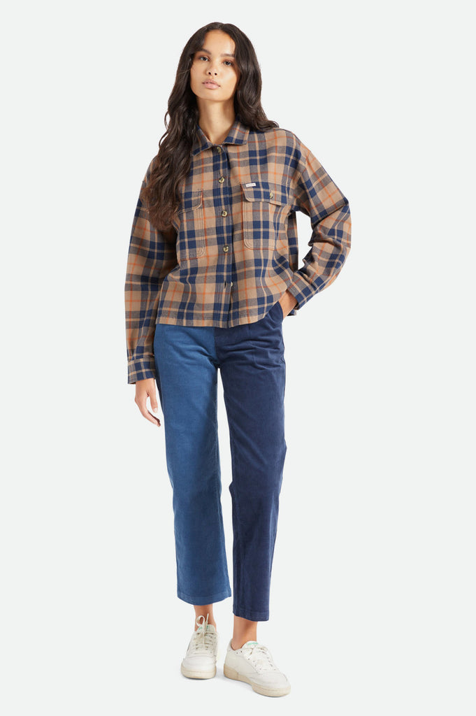 Brixton Bowery Women's L/S Flannel - Pine Bark