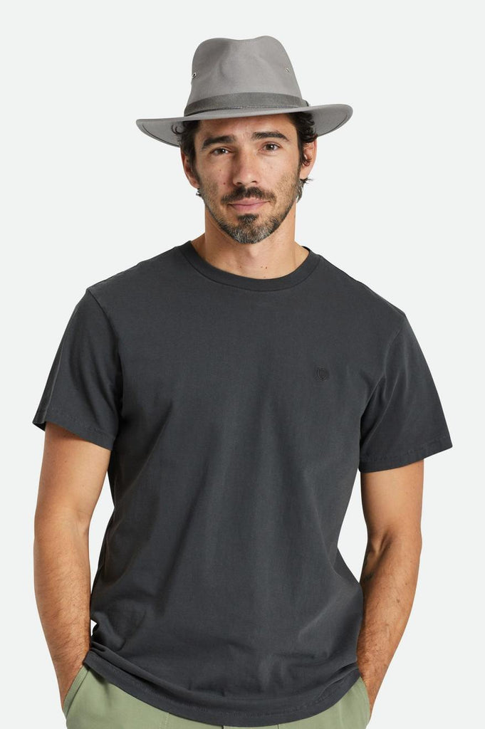 Brixton Messer Utility Adventure Fedora - Grey