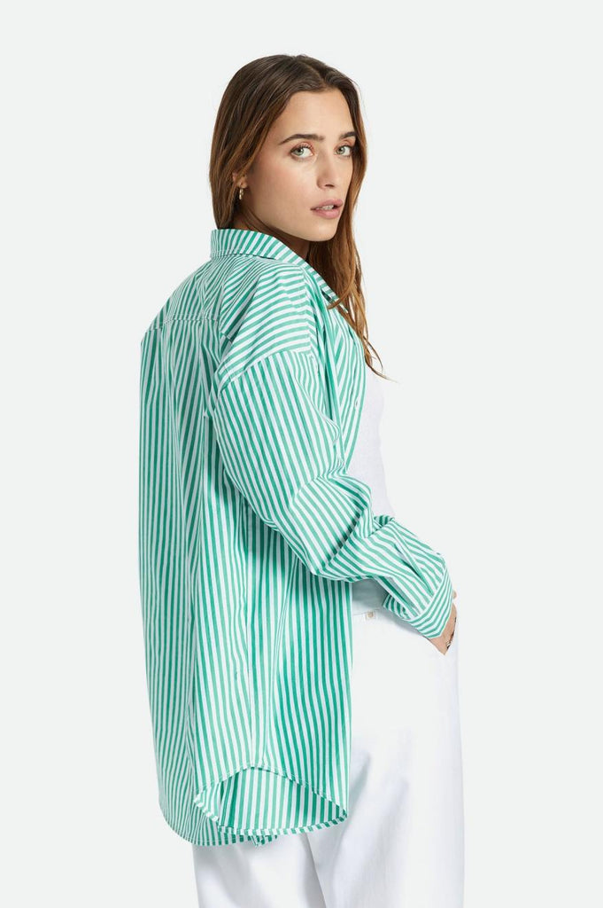 Brixton Sidney Oversized L/S Woven - Leprechaun