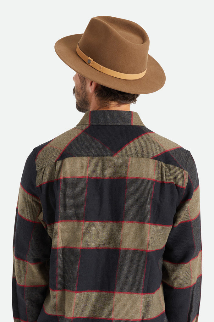 Brixton Messer Fedora - Desert Palm/Natural