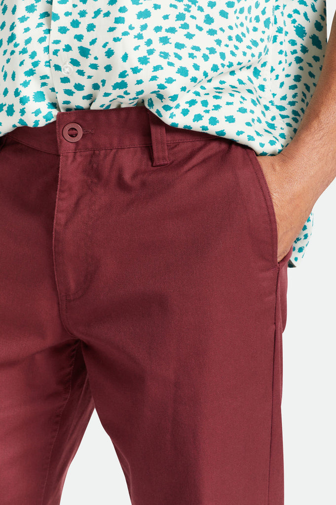 Brixton Choice Chino Relaxed Pant - Mahogany