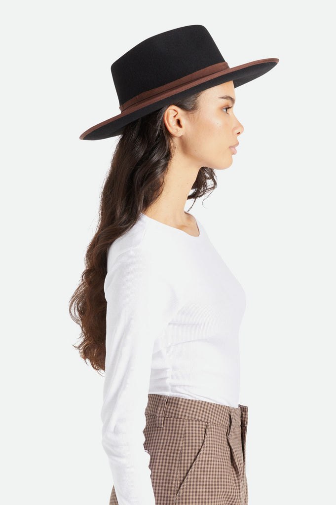 Brixton Reno Fedora - Black/Brown