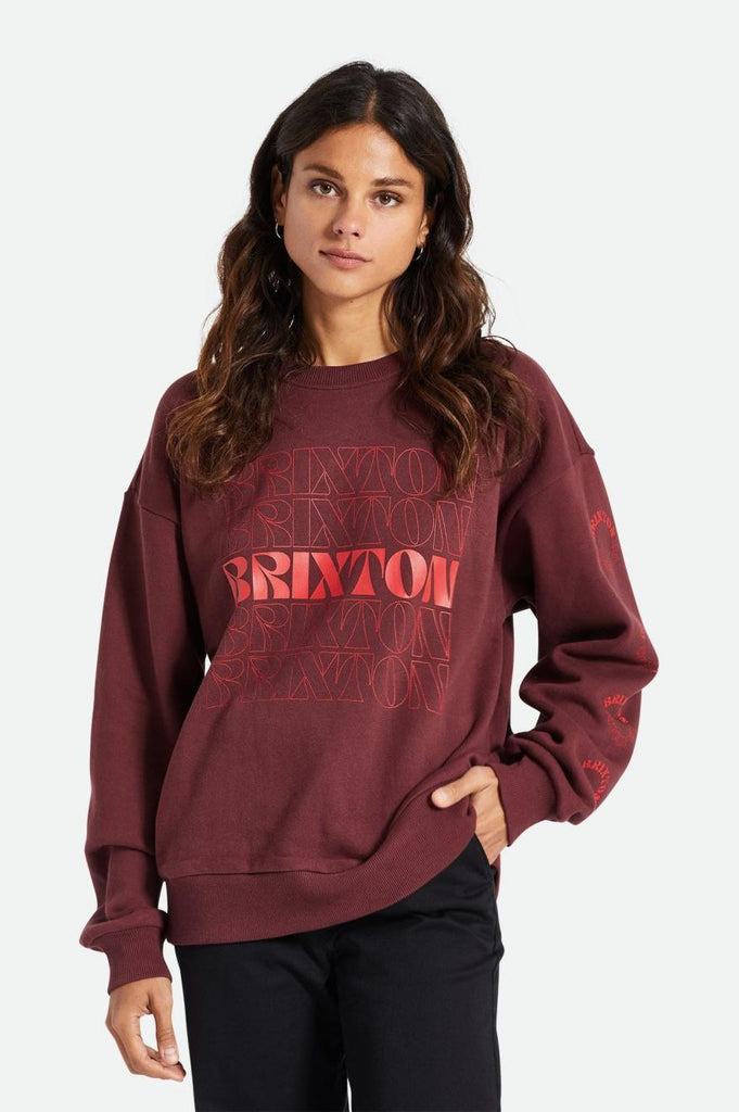 Brixton Retro Femme Crew - Mahogany