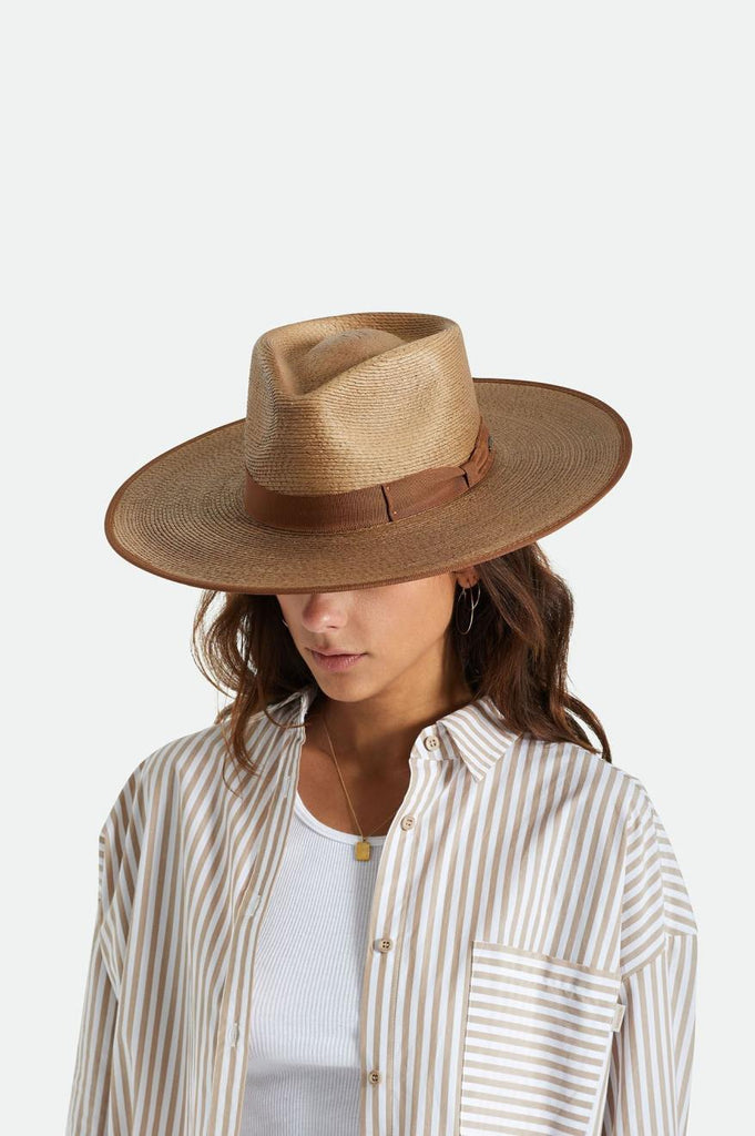 Brixton Jo Straw Rancher Hat Limited - Coffee/Brown Regular Tripilla