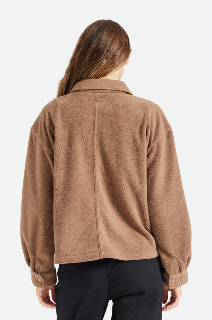 Brixton Bowery Women's L/S Arctic Stretch Fleece - Pine Bark