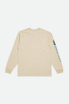 Men's Alton L/S Standard Tee - Sand - Back Side