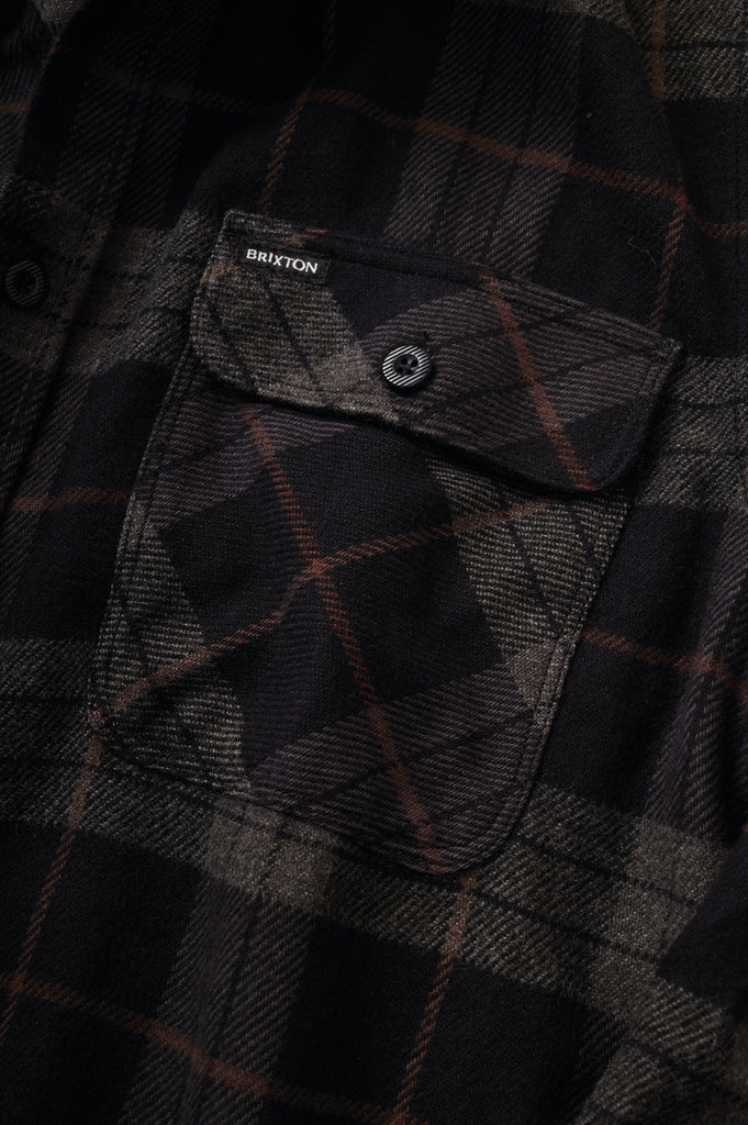 Extra Laydown Image 1 | Bowery L/S Flannel - Black/Charcoal