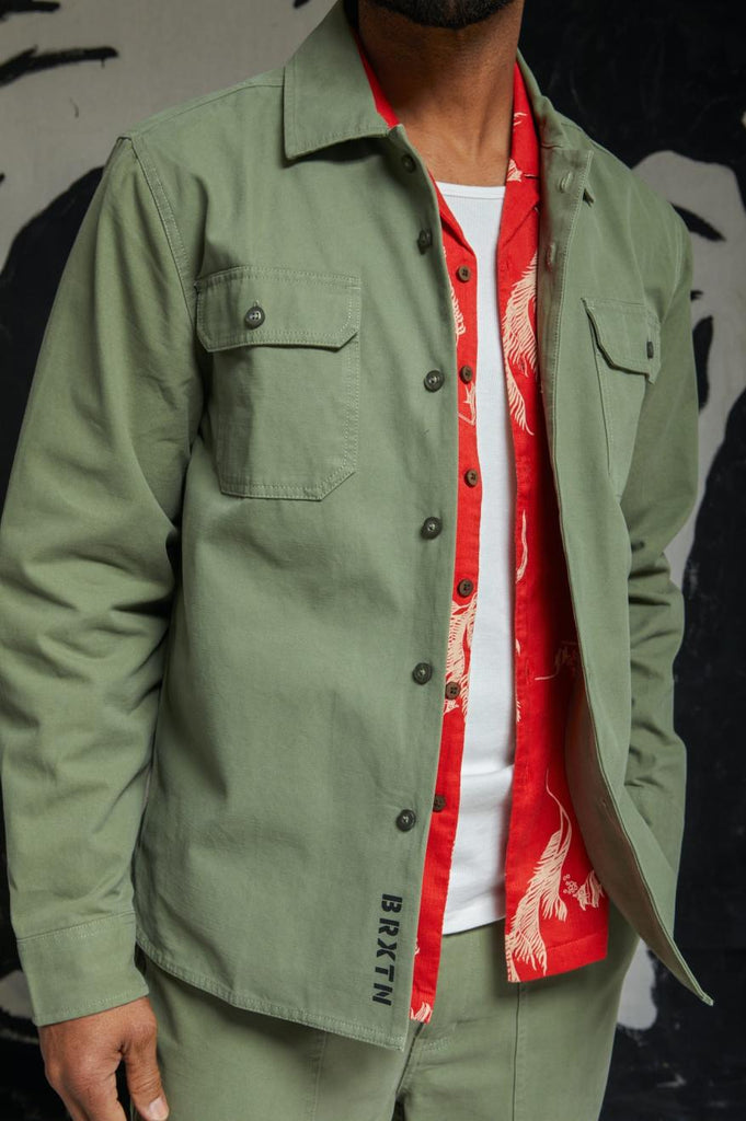 Men's Fit, Extra Shot | Bowery Surplus Overshirt - Olive Surplus