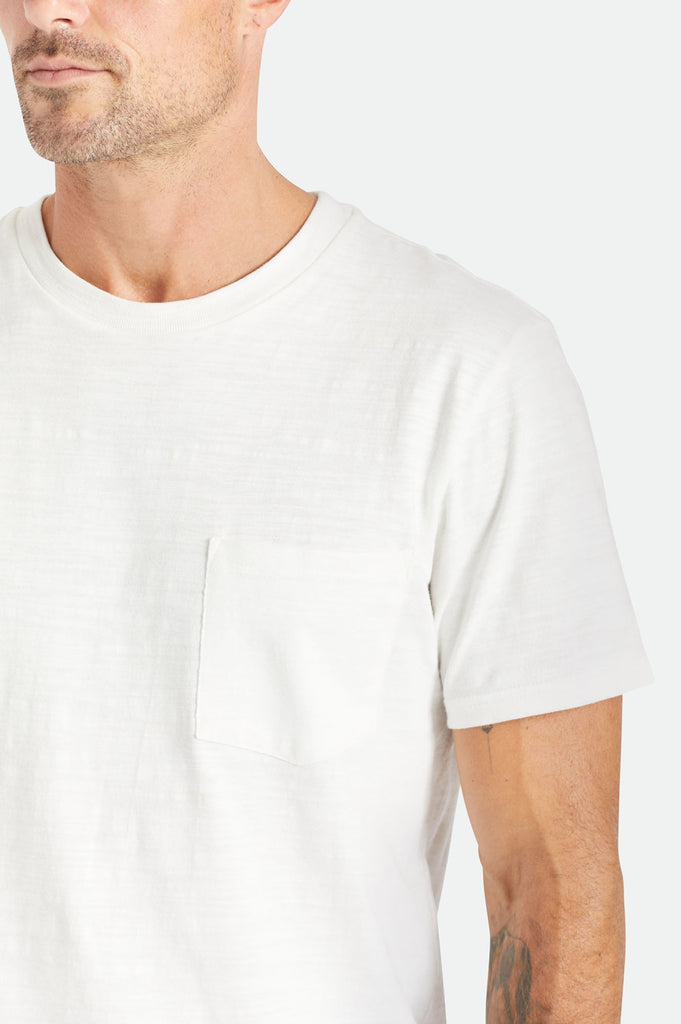 Brixton Basic Slub S/S Pocket Tee - Off White