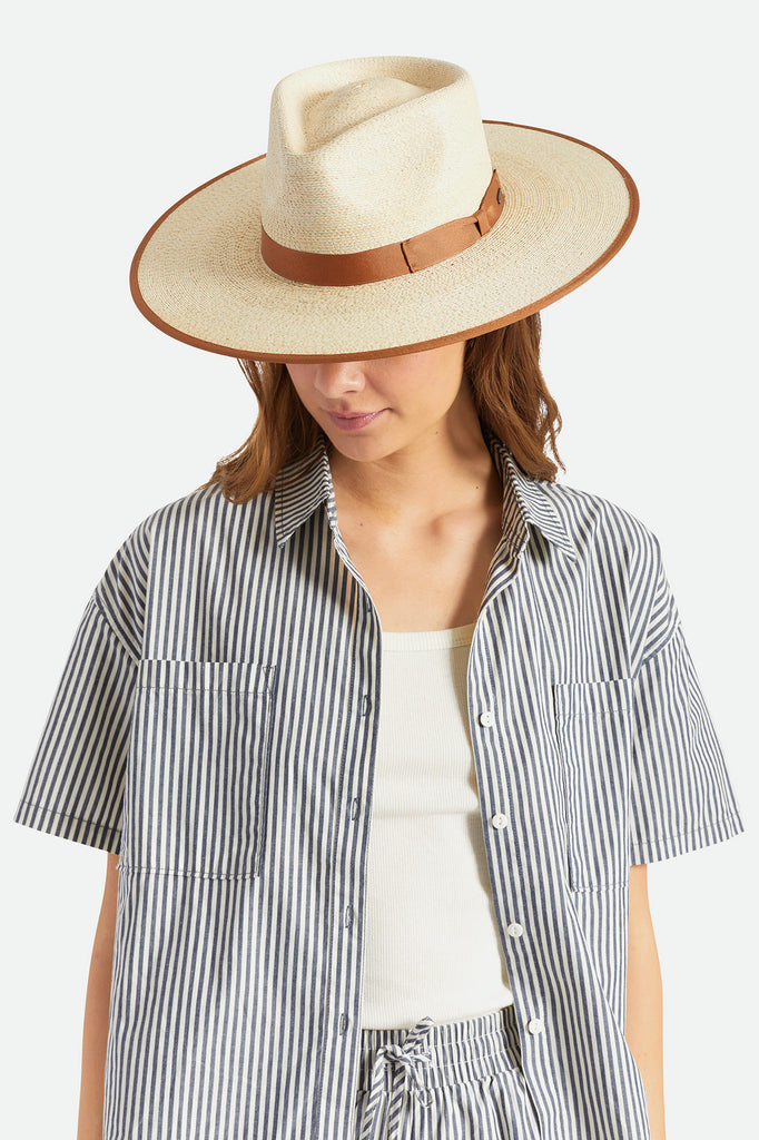 Brixton Jo Straw Rancher Hat - Natural