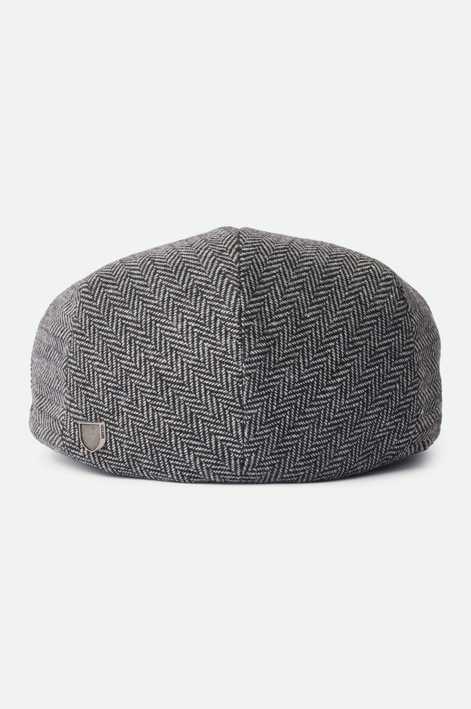 Brixton Unisex Hooligan Flat Cap - Grey/Black | Back