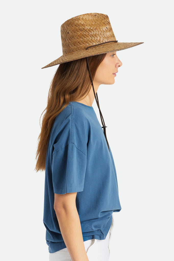 Brixton Messer Wide Brim Sun Hat - Brown