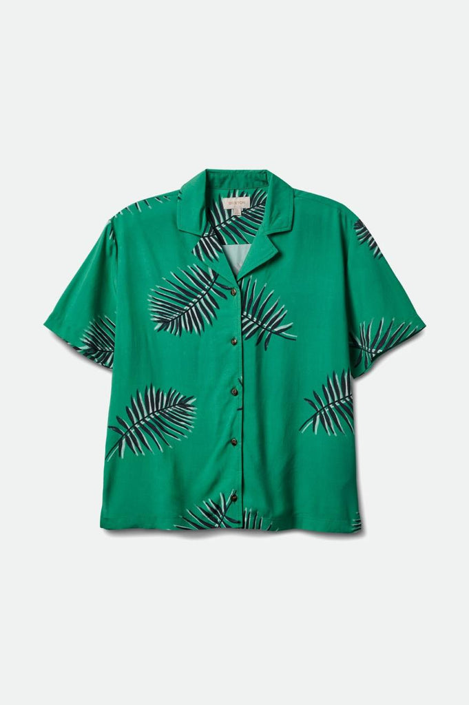 Brixton Bunker Paradise S/S Woven - Leprechaun