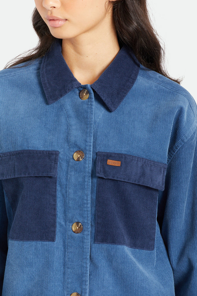 Brixton Stark Trucker Jacket - Joe Blue/Navy