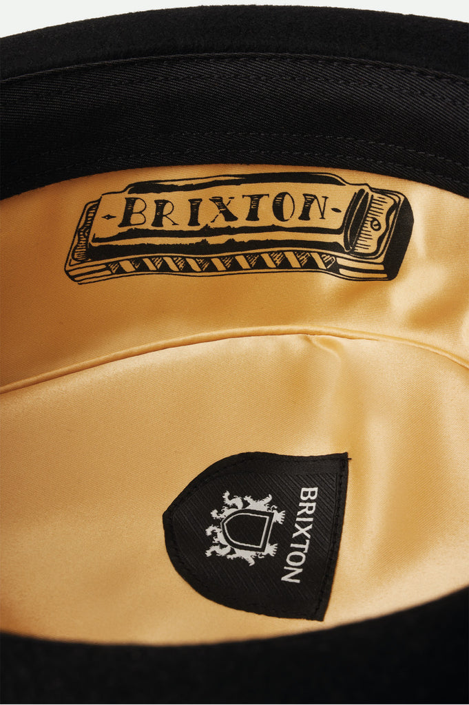 Brixton Unisex Stout Pork Pie - Black/Black | Extra Shot