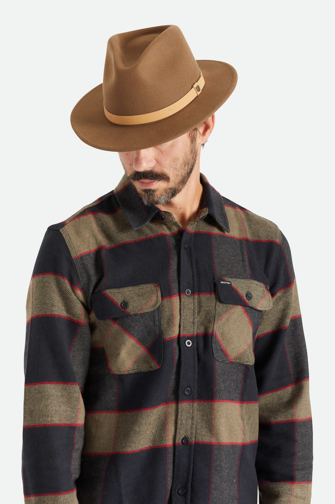 Brixton Messer Fedora - Desert Palm/Natural