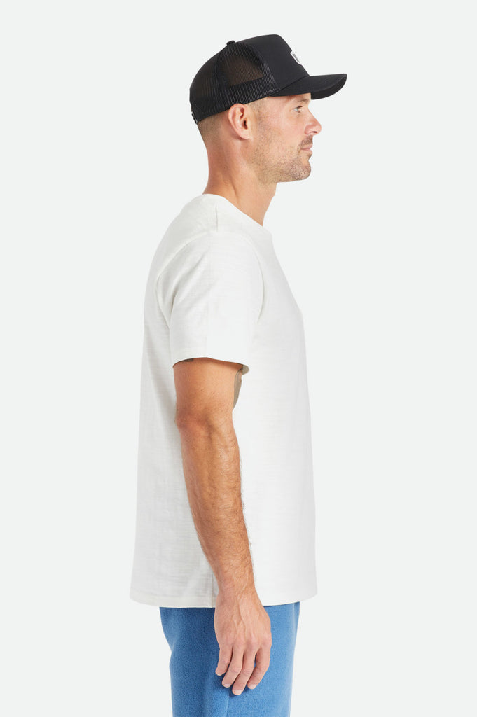 Brixton Basic Slub S/S Pocket Tee - Off White