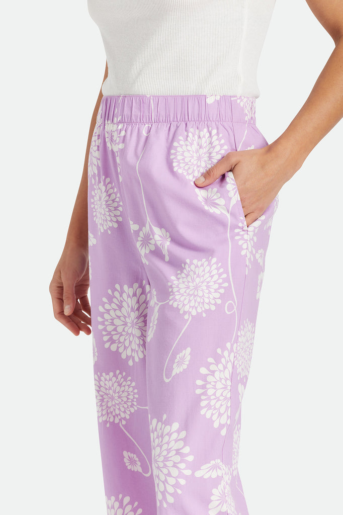 Brixton Garden Floral Crop Pant - Orchid