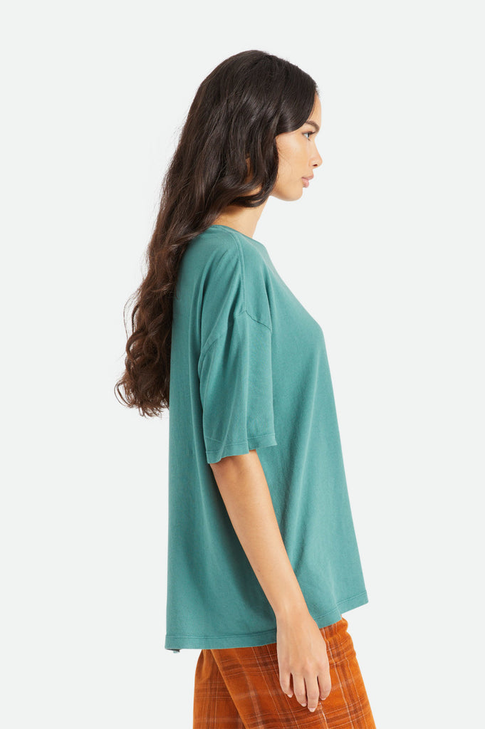 Brixton Oversized Boyfriend Tee - Emerald