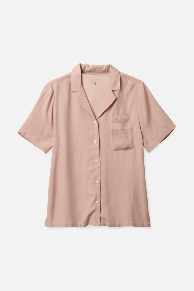 Brixton Bunker Block Boyfriend S/S Woven - Rose Dust