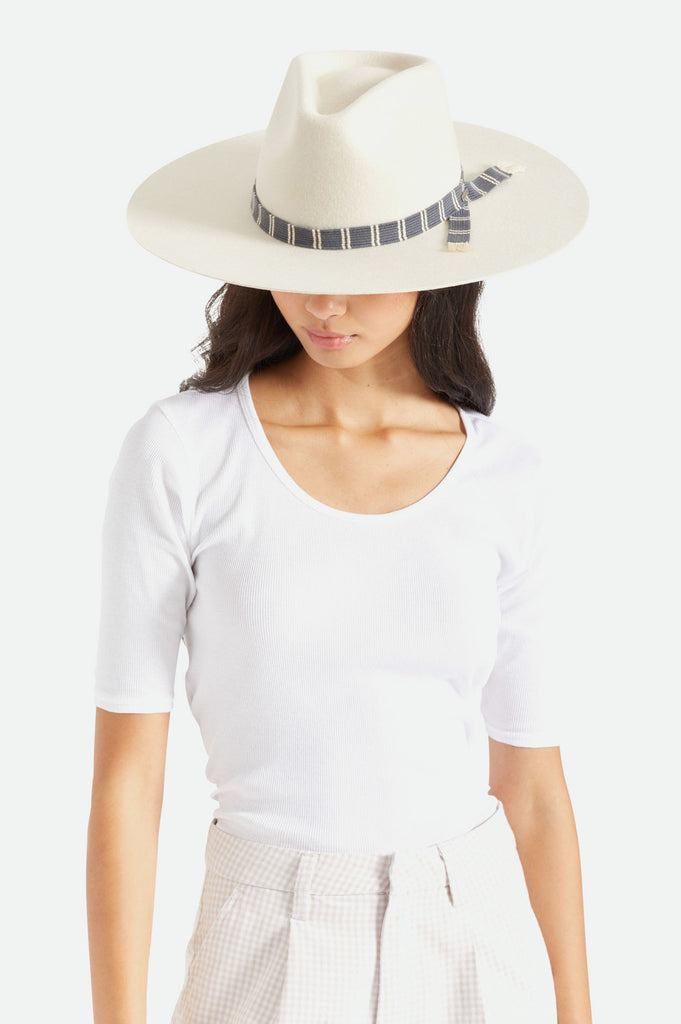 Brixton Leigh Felt Fedora - Dove