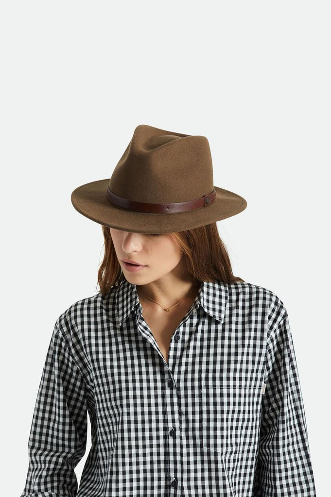 Brixton Messer Fedora - Dark Earth