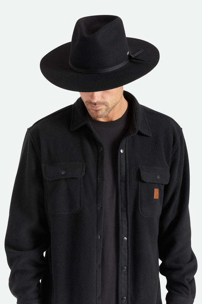 Brixton Unisex Cohen Cowboy Hat - Black | Featured fit