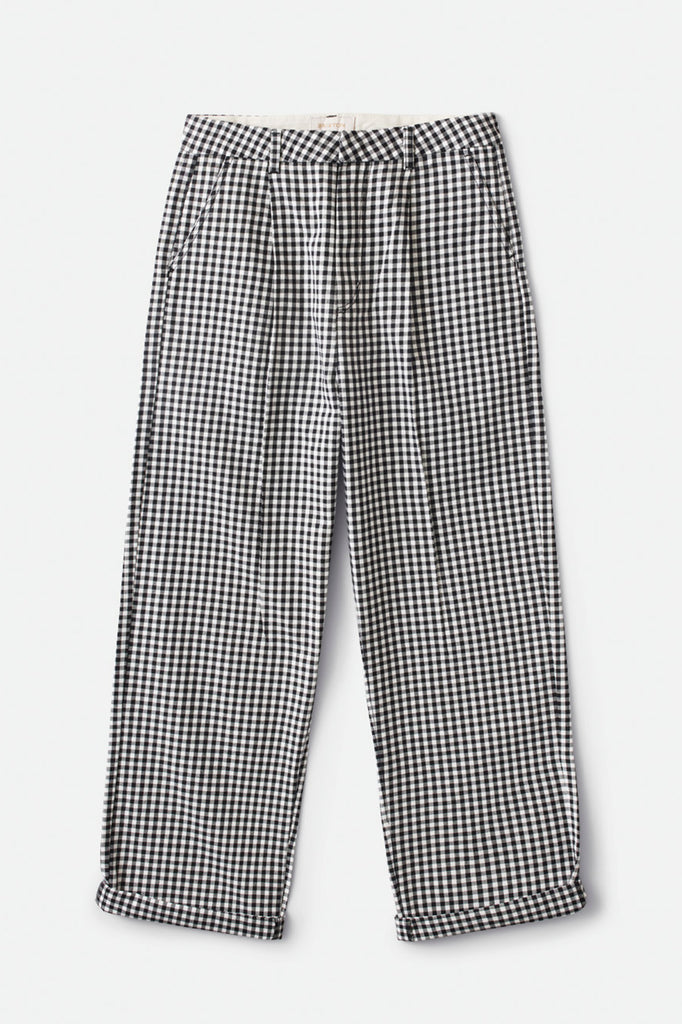 Brixton Victory Trouser Pant - Black Gingham