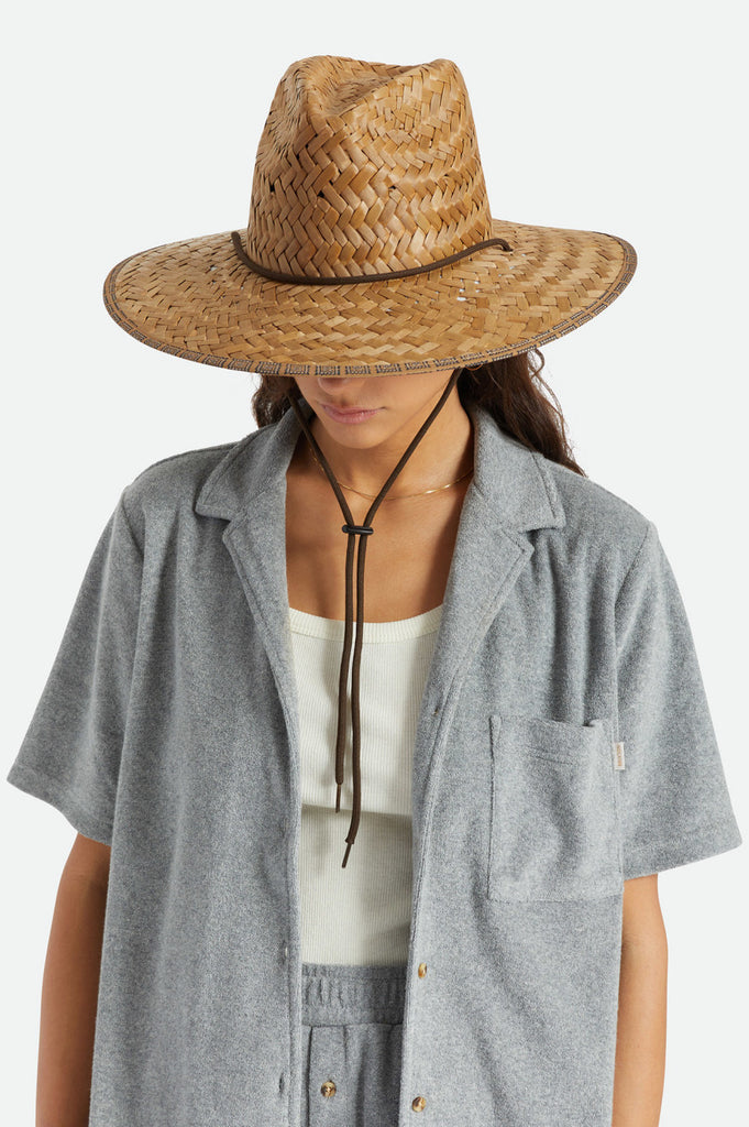 Brixton Messer Wide Brim Sun Hat - Brown