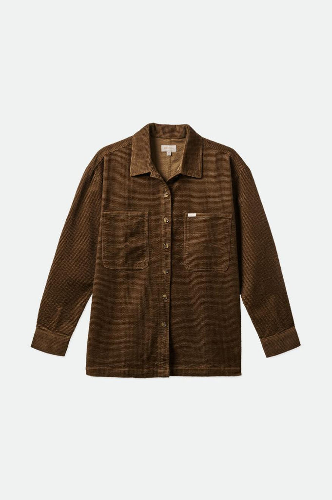 Brixton Dundee Corduroy Overshirt - Desert Palm