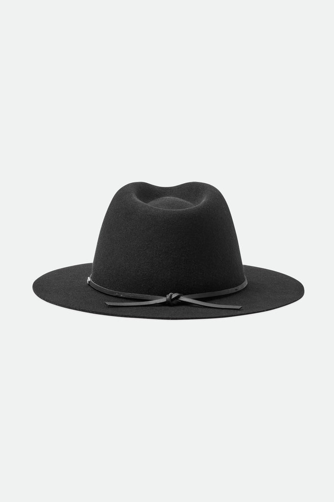 Brixton Unisex Wesley Fedora - Black | Back