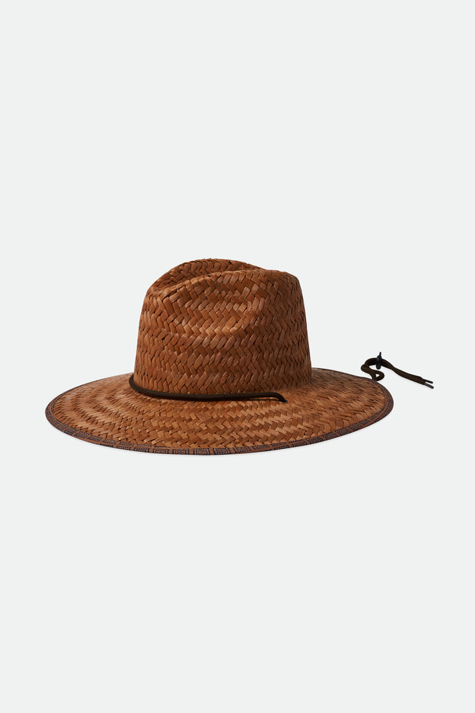 Brixton Messer Wide Brim Sun Hat - Brown