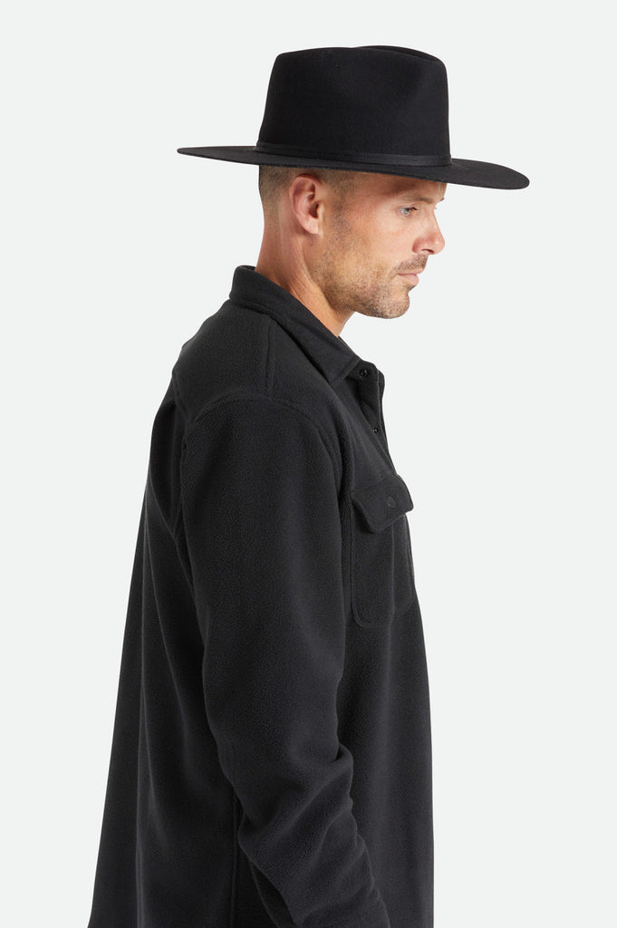 Brixton Unisex Cohen Cowboy Hat - Black | Side fit