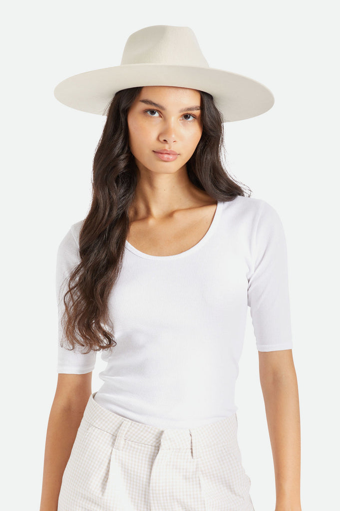 Brixton Leigh Felt Fedora - Dove