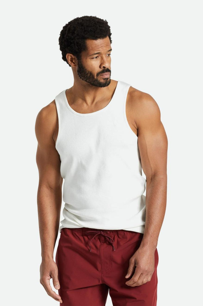 Brixton Vintage Reserve Tank - Off White Vintage Wash