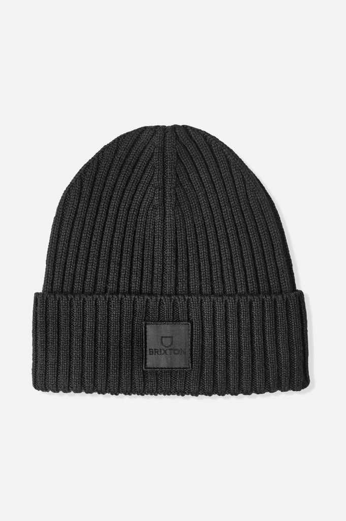 Brixton Alpha Square Merino Wool Beanie - Black